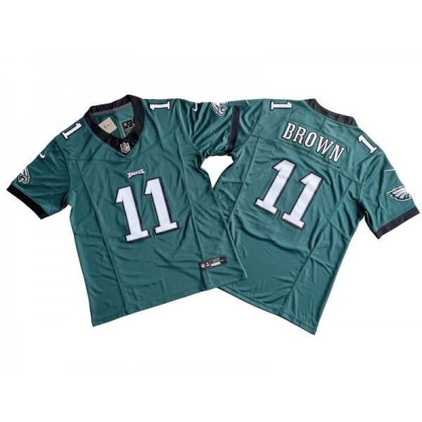 Philadelphia Eagles #11 A.J. Brown Green Vapor F.U.S.E. Limited Jersey