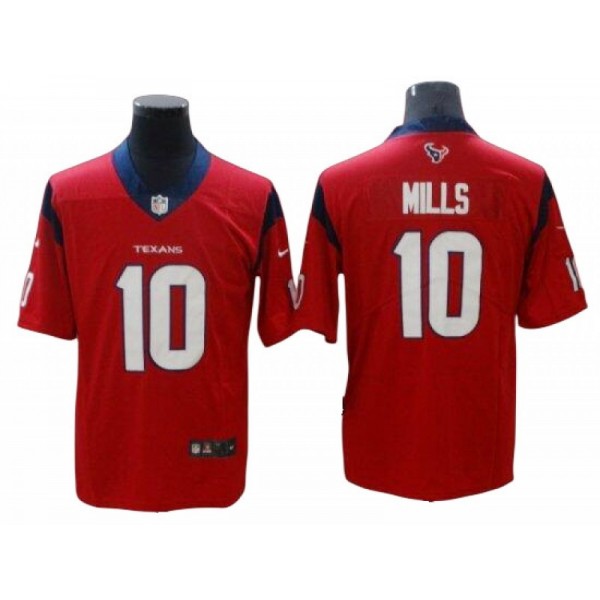 Houston Texans #10 Davis Mills Red Vapor Limited Jersey