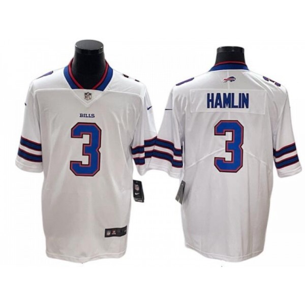 Buffalo Bills #3 Damar Hamlin White Vapor Limited Jersey