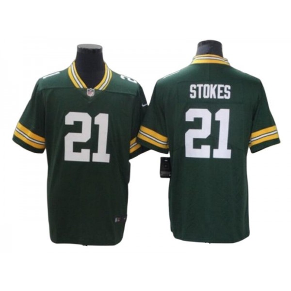 Green Bay Packers #21 Eric Stokes Green Vapor Limited Jersey