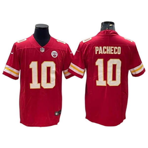 Kansas City Chiefs #10 Isaih Pacheco Red Vapor Limited Jersey