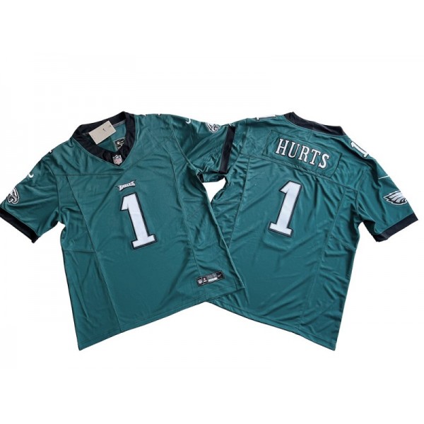 Philadelphia Eagles #1 Jalen Hurts Green Vapor F.U.S.E. Limited Jersey