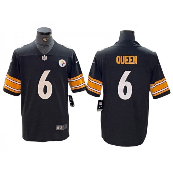 Pittsburgh Steelers #6 Patrick Queen Black Vapor Limited Jersey