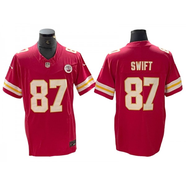 Kansas City Chiefs #87 Taylor Swift Red Vapor F.U.S.E. Limited Jersey