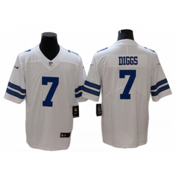 Dallas Cowboys #7 Trevon Diggs White Vapor Limited Jersey