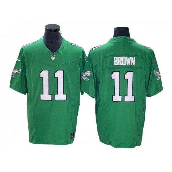 Philadelphia Eagles #11 A.J. Brown Kelly Green Alternate Vapor F.U.S.E. Limited Jersey