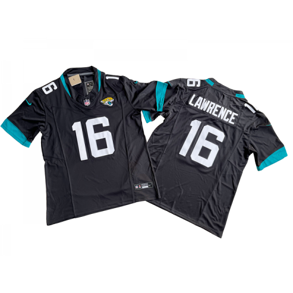 Jacksonville Jaguars #16 Trevor Lawrence Black Vapor F.U.S.E. Limited Jersey