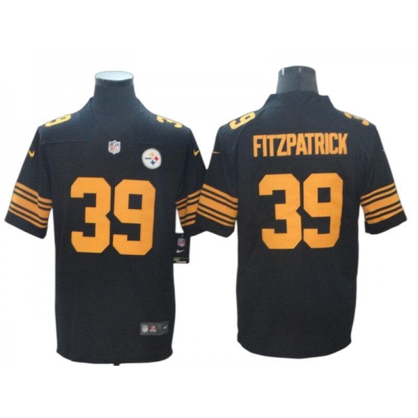 Pittsburgh Steelers #39 Minkah Fitzpatrick Black Color Rush Limited Jersey