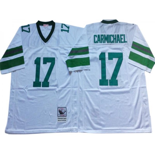 Philadelphia Eagles #17 Harold Carmichael 1980 Throwback White Jersey