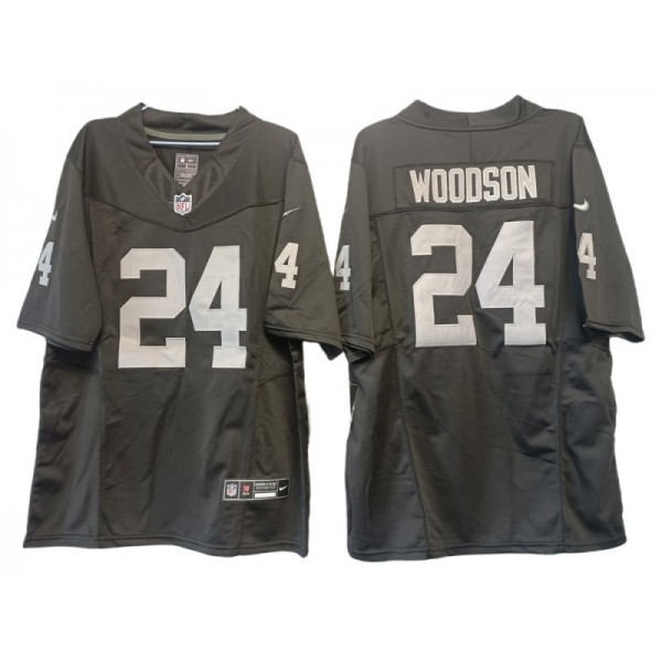 Las Vegas Raiders #24 Charles Woodson Black Vapor F.U.S.E. Limited Jersey