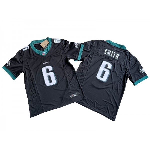 Philadelphia Eagles #6 DeVonta Smith Black Vapor F.U.S.E. Limited Jersey