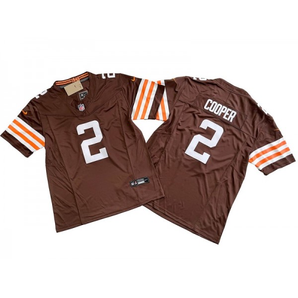 Cleveland Browns #2 Amari Cooper Brown Vapor F.U.S.E. Limited Jersey