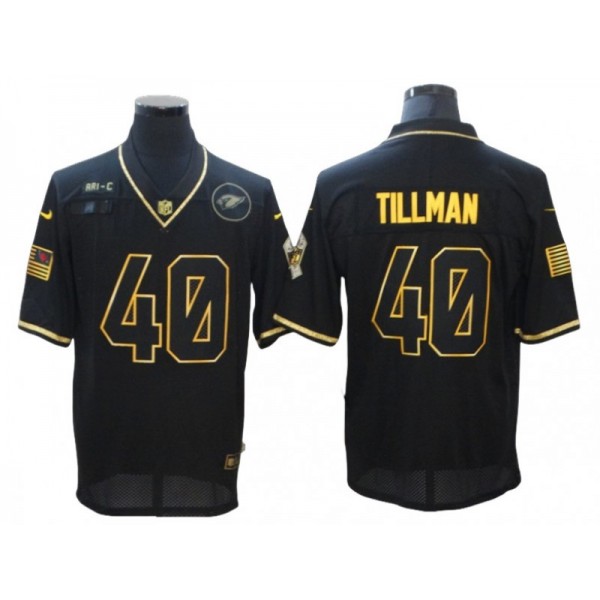 Arizona Cardinals #40 Patrick Tillman Black 2020 Salute To Service Limited Jersey