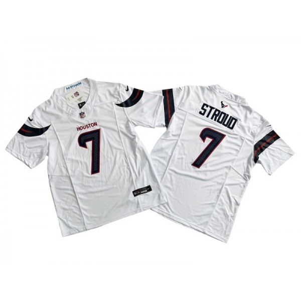 Houston Texans #7 C.J. Stroud White Vapor F.U.S.E. Limited Jersey