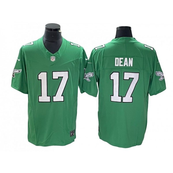 Philadelphia Eagles #17 Nakobe Dean Kelly Green Alternate Vapor F.U.S.E. Limited Jersey