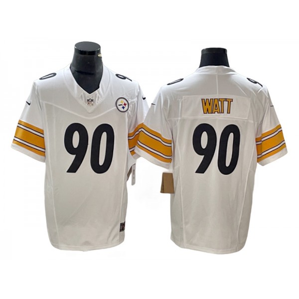 Pittsburgh Steelers #90 T.J. Watt White Vapor F.U.S.E. Limited Jersey