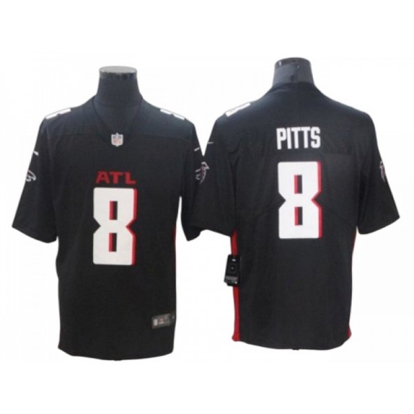 Atlanta Falcons #8 Kyle Pitts Black Vapor Limited Jersey