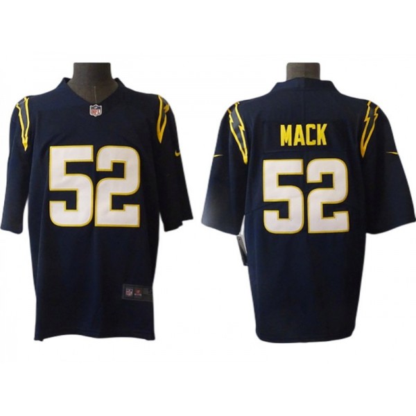 Los Angeles Chargers #52 Khalil Mack Navy Vapor Limited Jersey