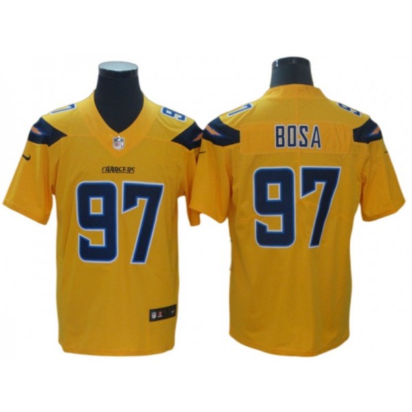 Los Angeles Chargers #97 Joey Bosa Yellow Inverted Legend Limited Jersey