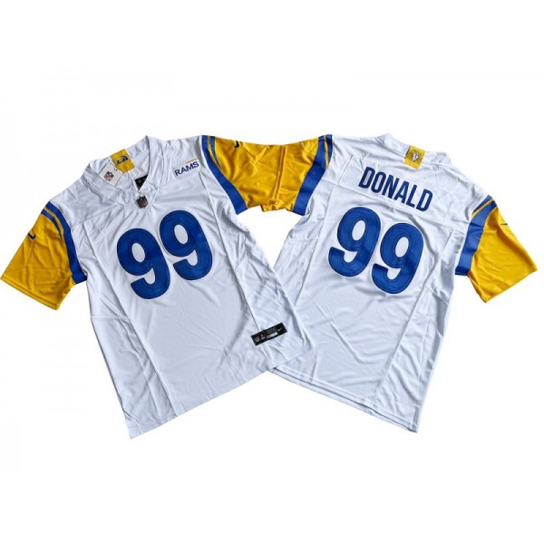 Los Angeles Rams #99 Aaron Donald White Vapor F.U.S.E. Limited Jersey