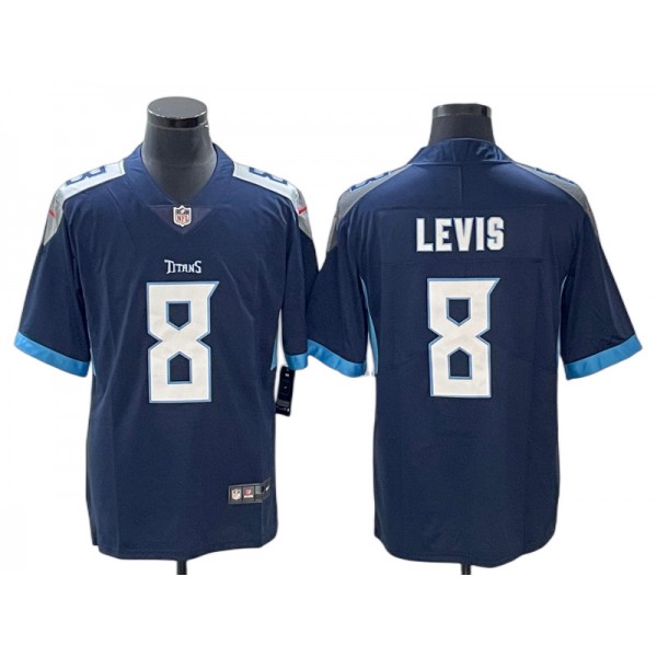 Tennessee Titans #8 Will Levis Navy Blue Vapor Limited Jersey