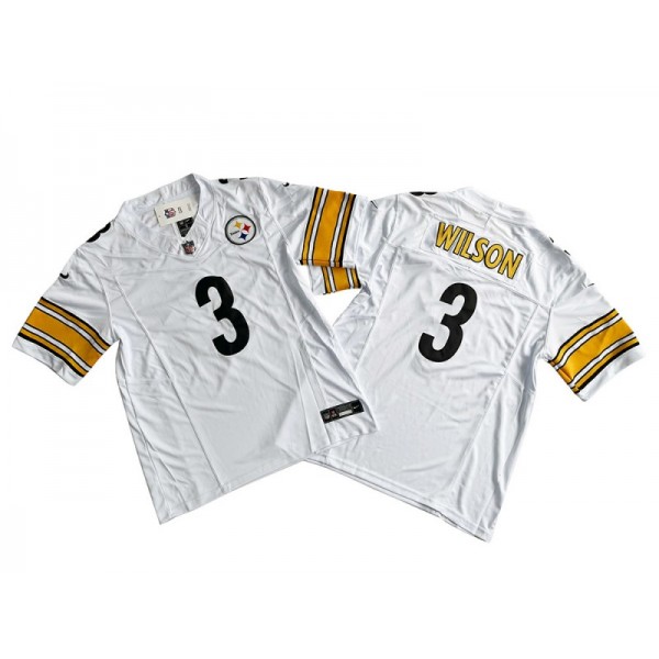 Pittsburgh Steelers #3 Russell Wilson White Vapor F.U.S.E. Limited Jersey