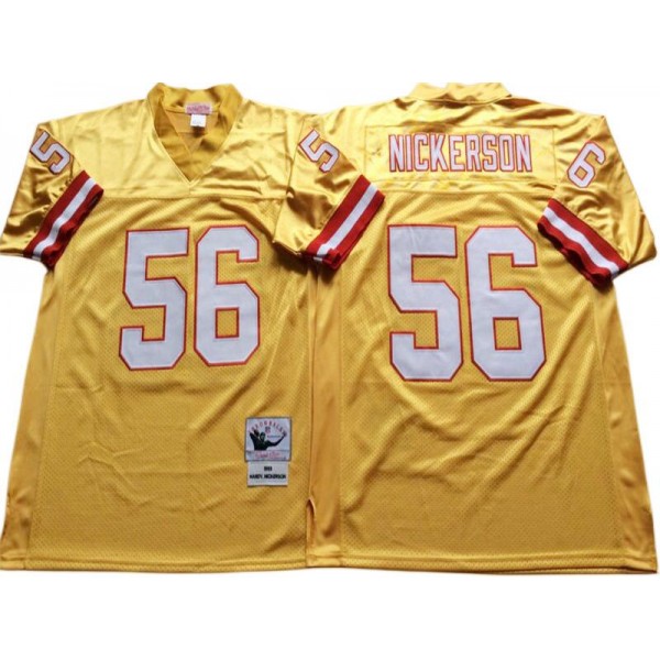 Tampa Bay Buccaneers #56 Hardy Nickerson Throwback Orange Jersey