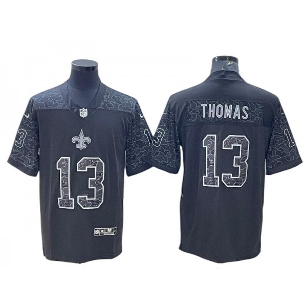 New Orleans Saints #13 Michael Thomas Black RFLCTV Limited Jersey