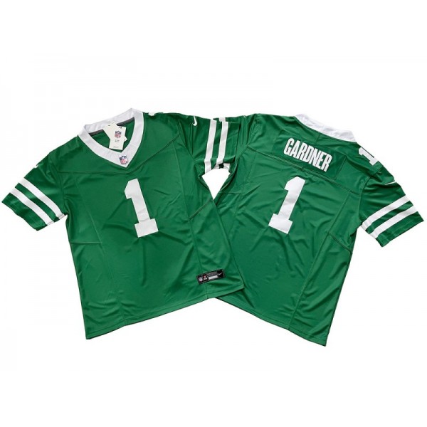 New York Jets #1 Sauce Gardner Green Vapor F.U.S.E. Limited Jersey