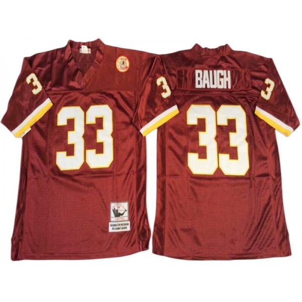 Washington Redskins #33 Sammy Baugh Throwback Burgundy Jersey