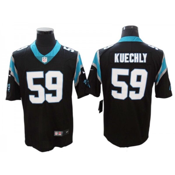 Carolina Panthers #59 Luke Kuechly Black Vapor Limited Jersey