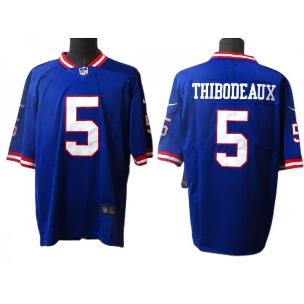 New York Giants #5 Kayvon Thibodeaux Royal Classic Vapor Limited Jersey