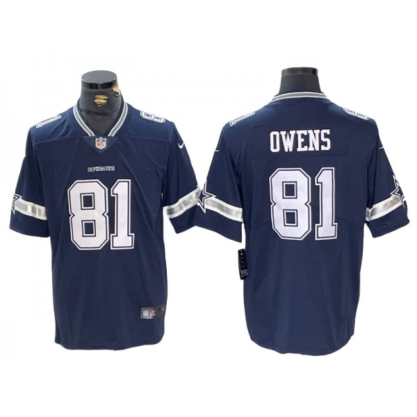 Dallas Cowboys #81 Terrell Owens Navy Vapor F.U.S.E. Limited Jersey