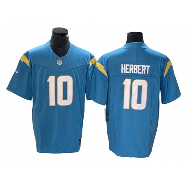 Los Angeles Chargers #10 Justin Herbert Light Blue Vapor F.U.S.E. Limited Jersey