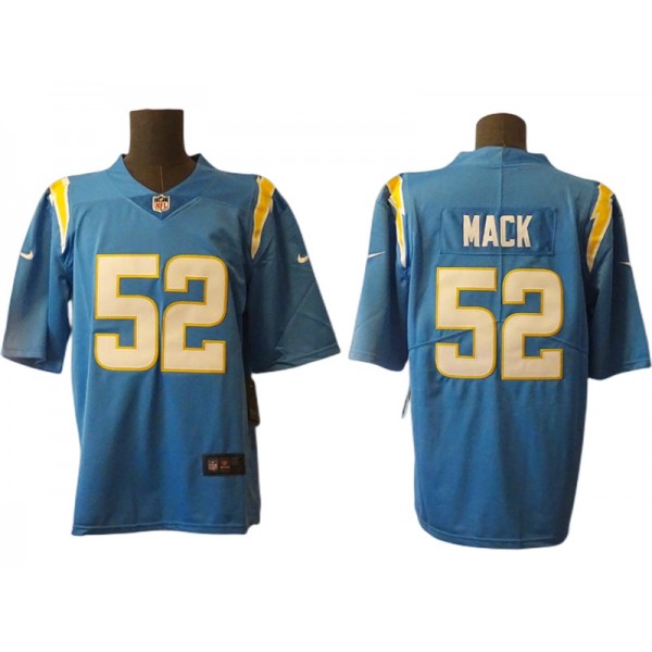 Los Angeles Chargers #52 Khalil Mack Powder Blue Vapor Limited Jersey