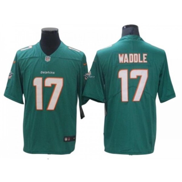 Miami Dolphins #17 Jaylen Waddle Aqua Vapor Limited Jersey