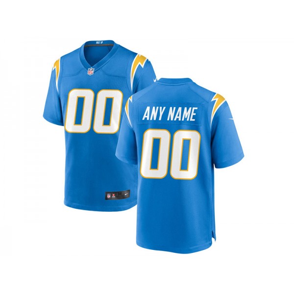 Los Angeles Chargers #00 Powder Blue Vapor Limited Custom Jersey