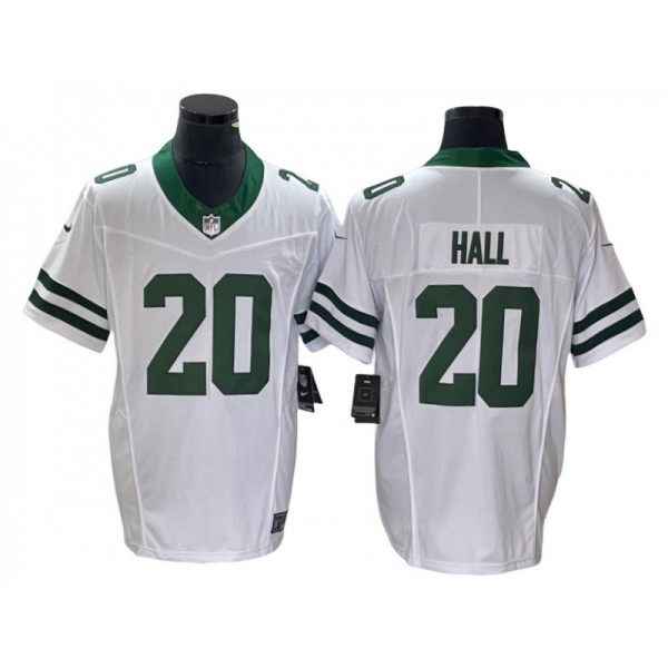 New York Jets #20 Breece Hall White Legacy Vapor F.U.S.E. Limited Jersey