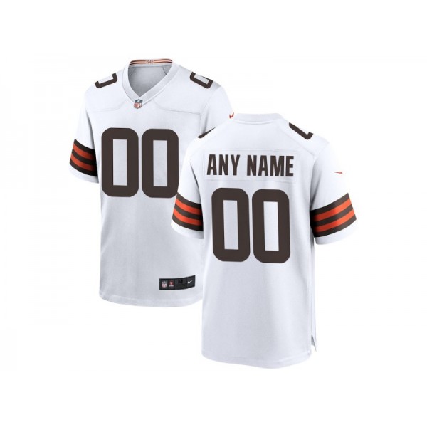 Cleveland Browns #00 White Vapor Limited Custom Jersey