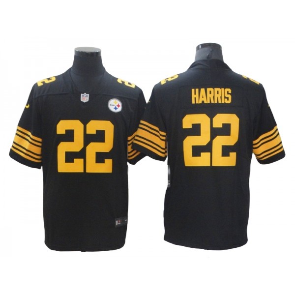 Pittsburgh Steelers #22 Najee Harris Black Color Rush Limited Jersey