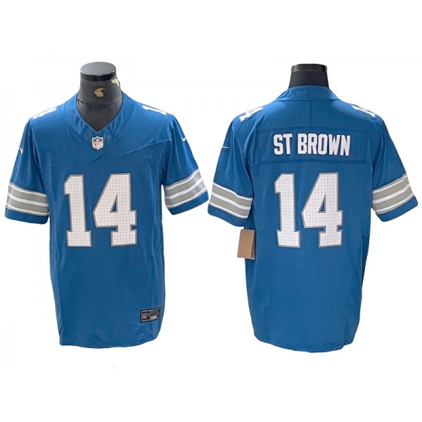 Detroit Lions #14 Amon-Ra St. Brown 2024 Light Blue Vapor F.U.S.E. Limited Jersey