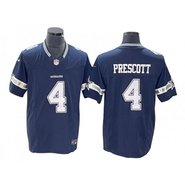 Dallas Cowboys #4 Dak Prescott Navy Vapor F.U.S.E. Limited Jersey