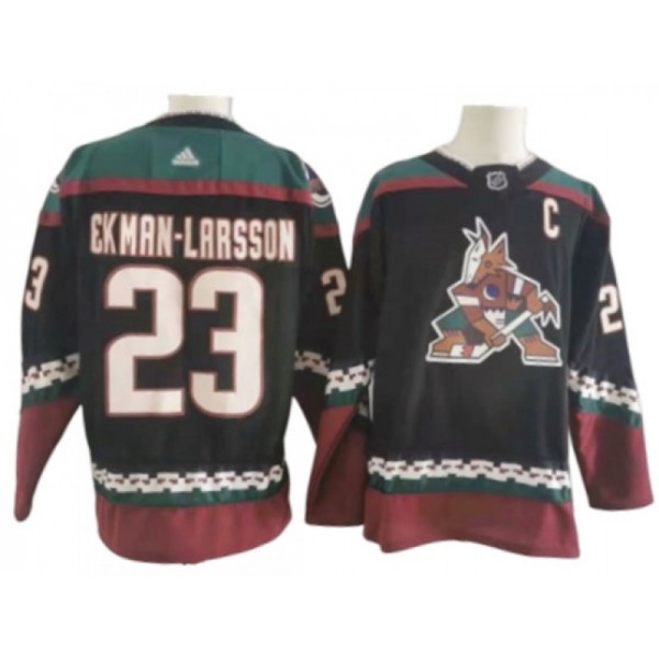 Arizona Coyotes #23 Oliver Ekman-Larsson Black Alternate Jersey