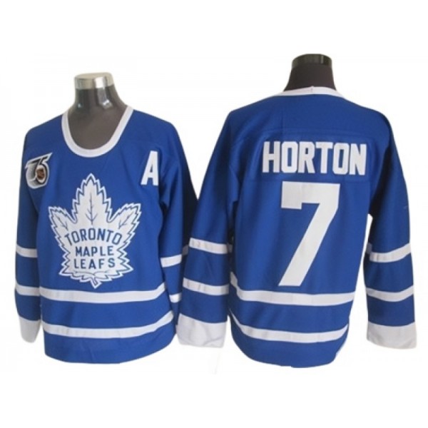 Toronto Maple Leafs #7 Tim Horton Blue 1991 Vintage 75th CCM Jersey