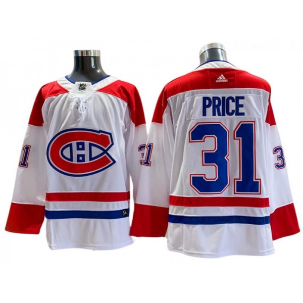 Montreal Canadiens #31 Carey Price White Away Jersey