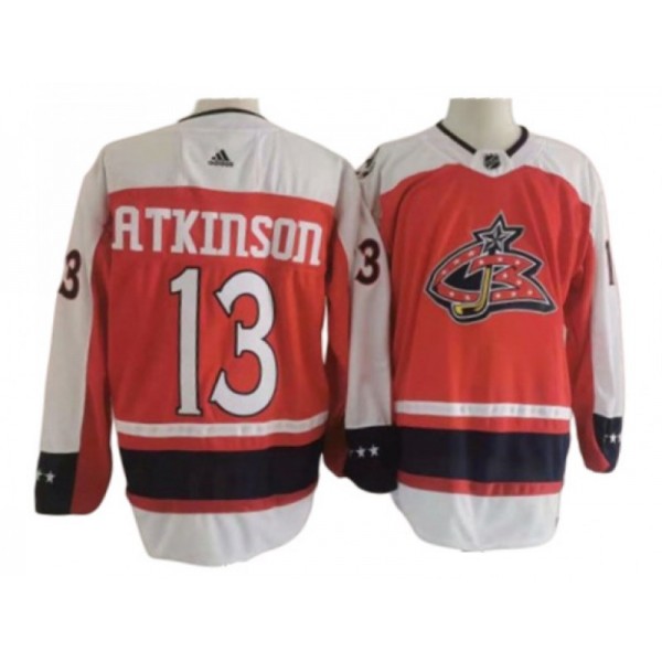 Columbus Blue Jackets #13 Cam Atkinson Red Reverse Retro Jersey