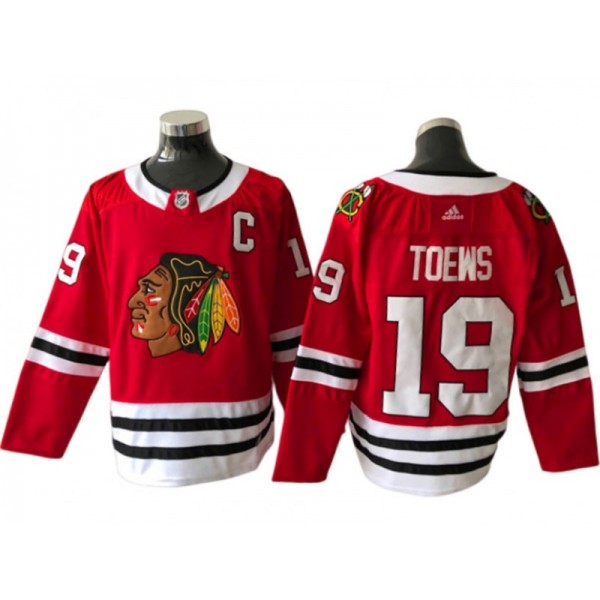 Chicago Blackhawks #19 Jonathan Toews Red Home Jersey