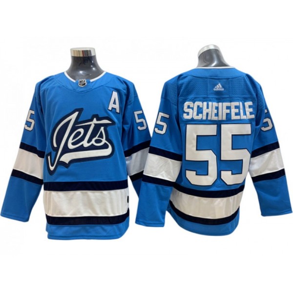 Winnipeg Jets #55 Mark Scheifele Light Blue Alternate Jersey