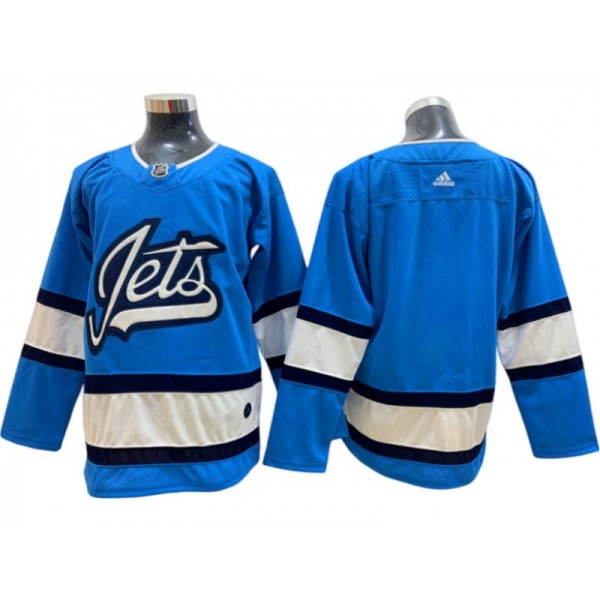 Winnipeg Jets Blank Light Blue Alternate Jersey