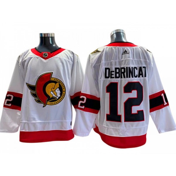 Ottawa Senators #12 Alex DeBrincat White Away Jersey